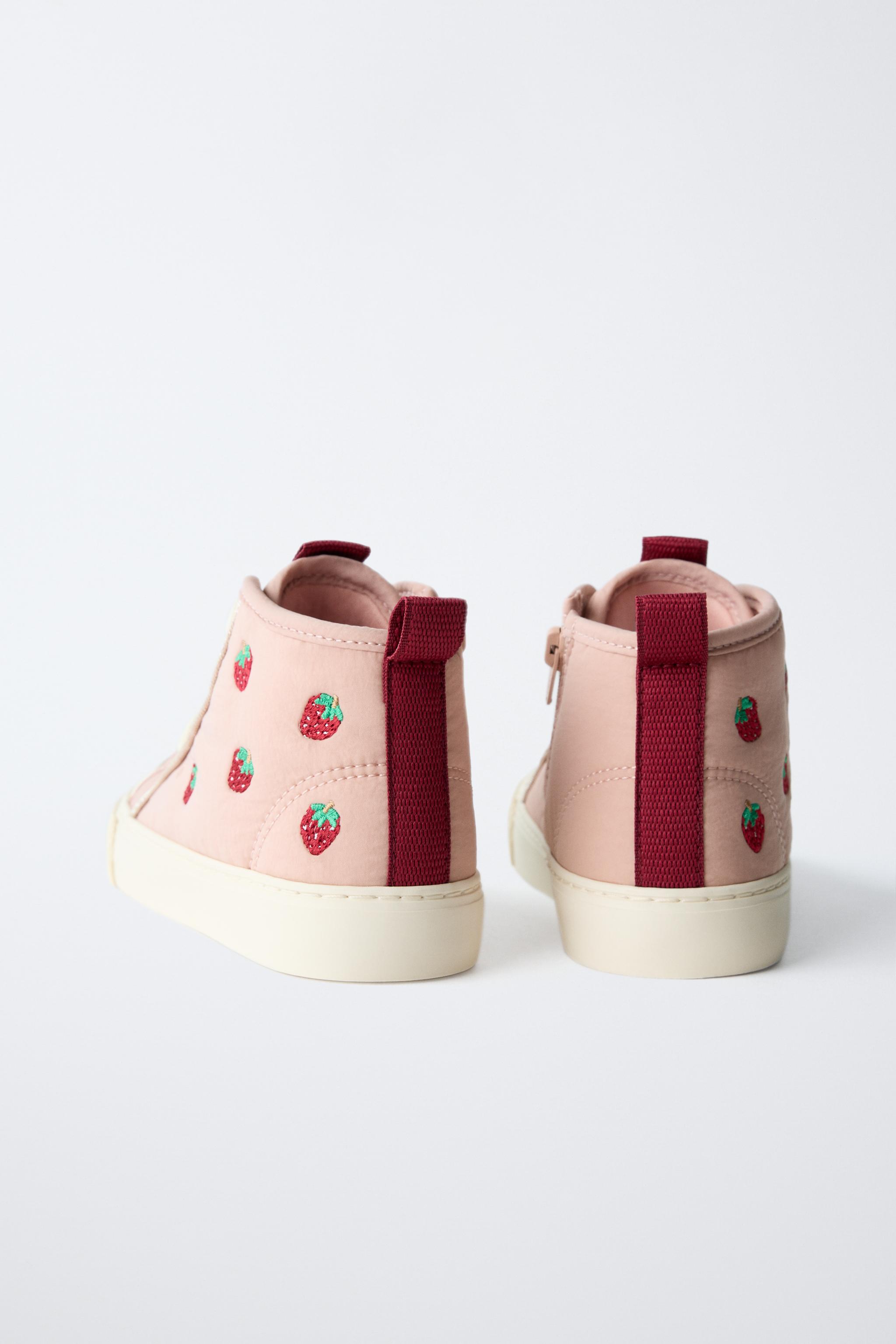 STRAWBERRY HIGH TOP SNEAKERS